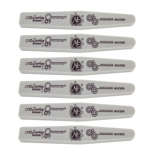 SET DE 6 LIMAS SPONGE MC GRIS