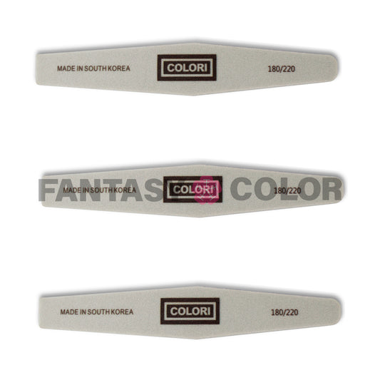 SET DE 3 LIMAS SPONGE COLORI 180/220