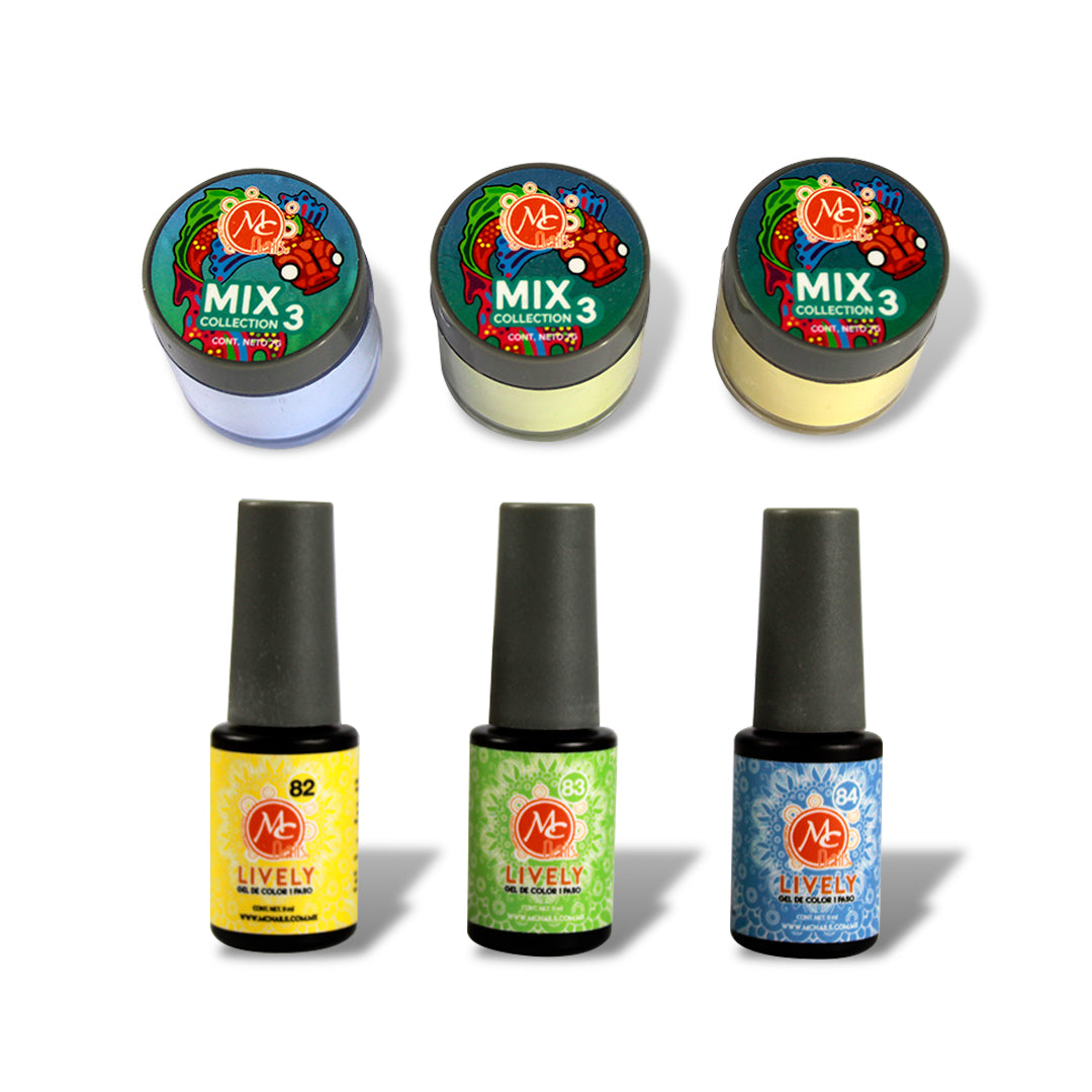 MIX DE GEL Y ACRILICO DEL MISMO TONO MC