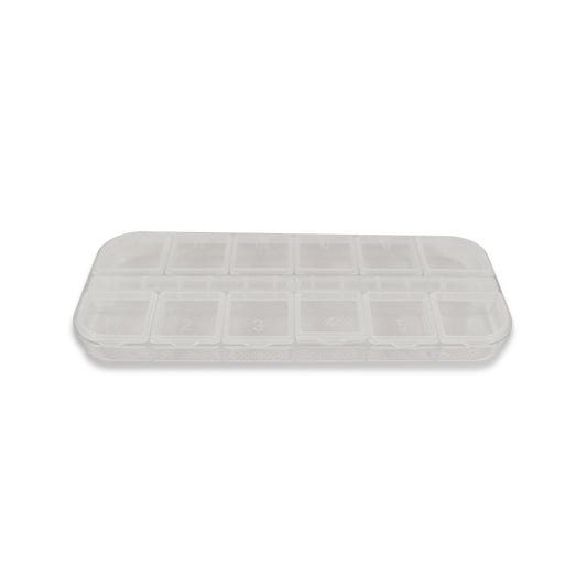 CAJA PASTILLERO CON 12 DEPARTAMENTOS