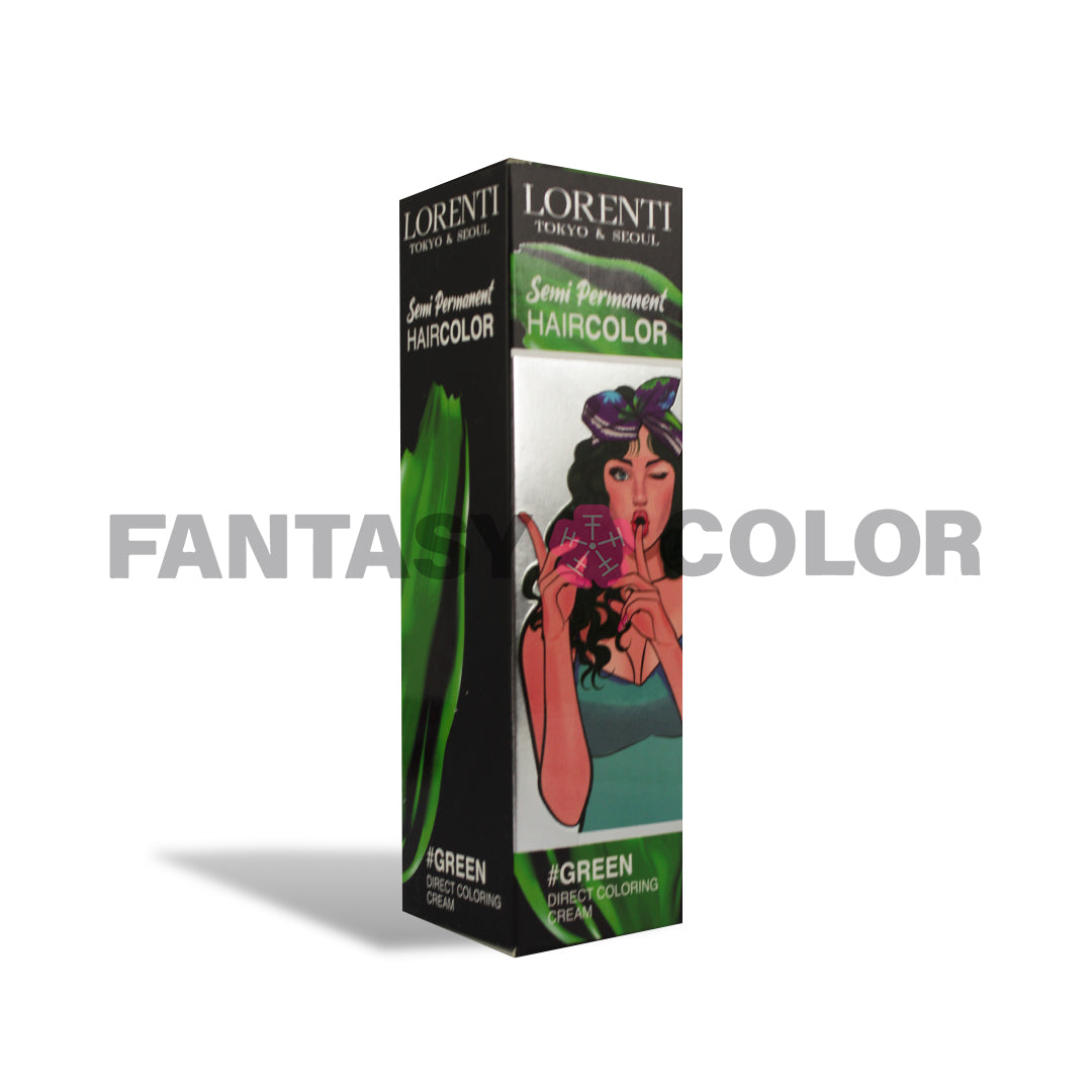 TINTE SEMIPERMANENTE EN CREMA LORENTI 250 ML VERDE