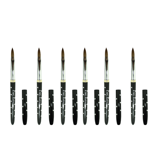 SET DE 6 PINCELES NEGRO SUPRIME KOLINSKY MC #6