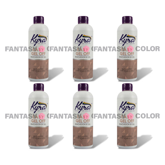 SET DE 6 REMOVEDOR DE GEL 8 OZ KYRA