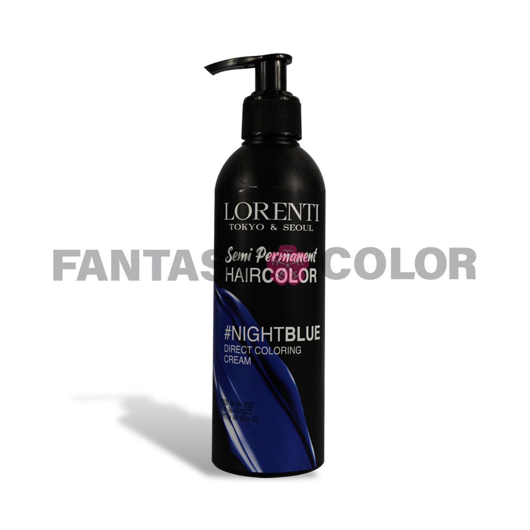 TINTE SEMIPERMANENTE EN CREMA LORENTI 250 ML AZUL