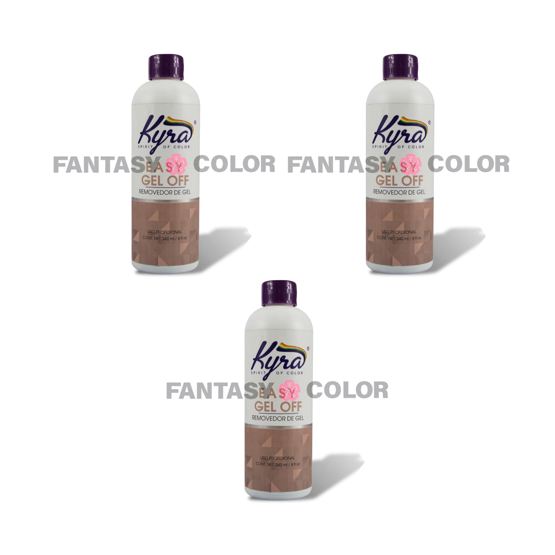 SET DE 3 REMOVEDOR DE GEL 8 OZ KYRA