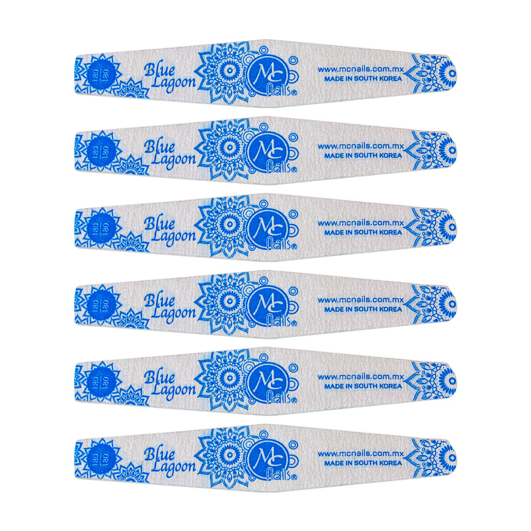 SET DE 6 LIMAS PROFESIONAL 180/180 MC NAILS