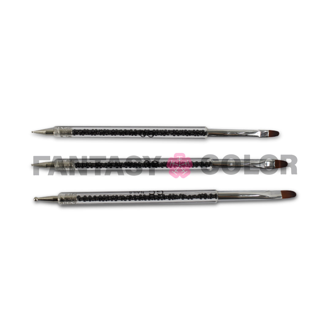 PINCELES PARA MANO ALZADA GC NAILS C/3 PZ