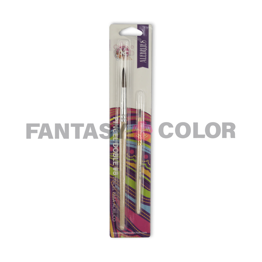PINCEL MADERA C/2 PIEZAS #8 MC