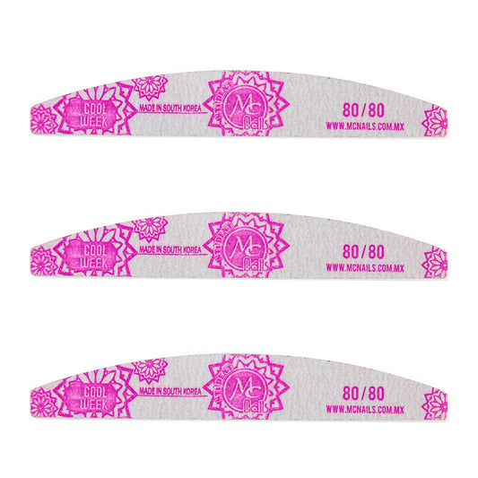 SET DE 3 LIMAS STUDENT 80/80 MC NAILS