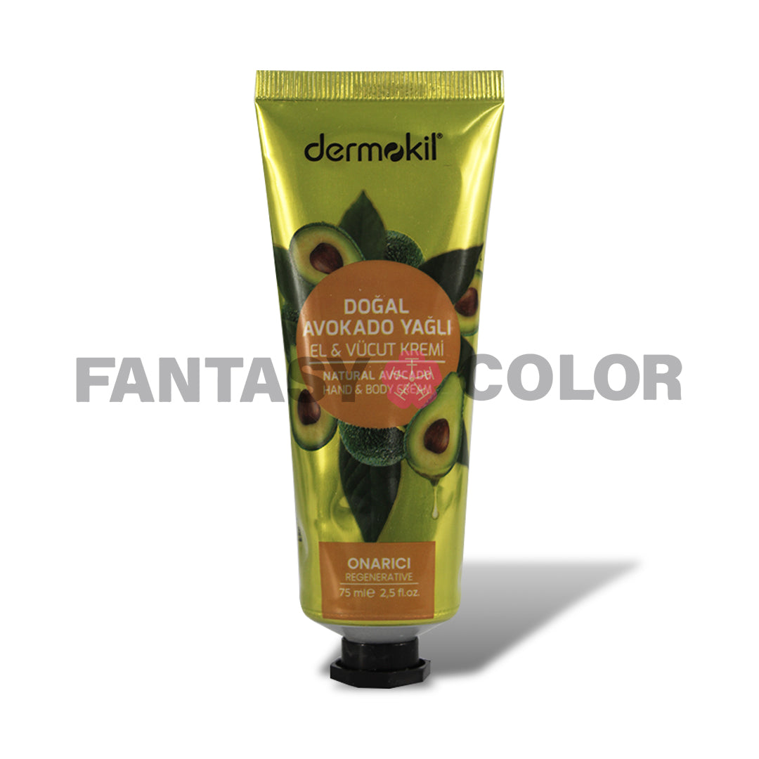 CREMA PARA MANOS Y CUERPO AGUACATE 75 ML DERMOKIL