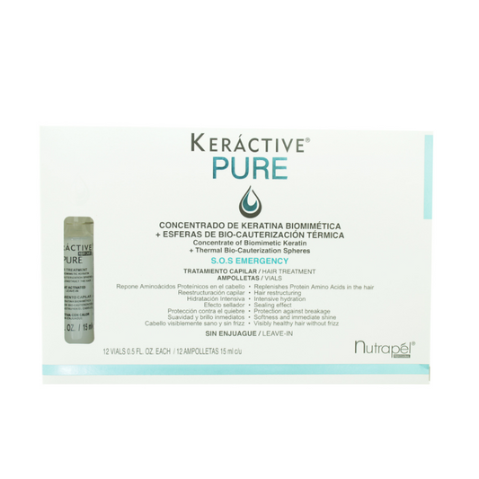 KERACTIVE PURE 12 AMPOLLETAS NUTRAPEL 15 ML C/U