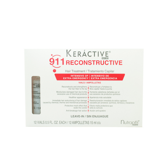 KERACTIVE 911 RECONSTRUCTIVE AMPOLLETA NUTRAPEL 15 ML C/12 PIEZAS