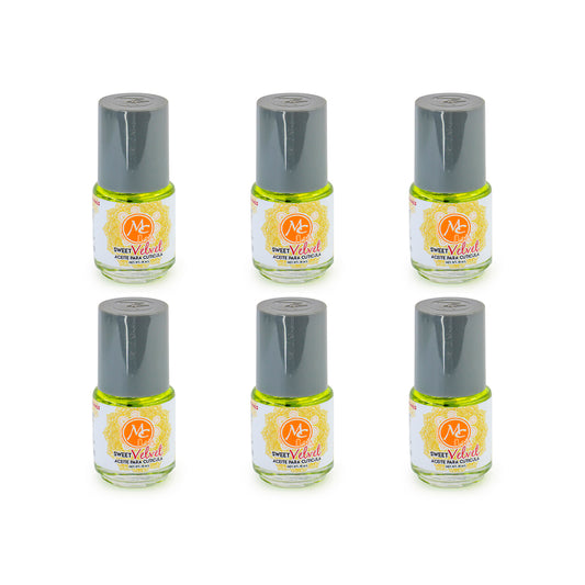SET DE 6 SWEET VELVET- ACEITE PARA CUTICULA MC NAILS