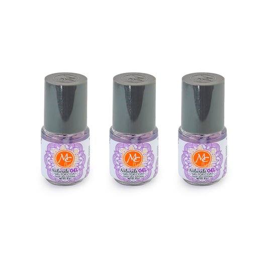 SET DE 3 NATURALE GEL-GEL TOP COAT MC NAILS