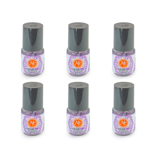 SET DE 6 NATURALE GEL-GEL TOP COAT MC NAILS