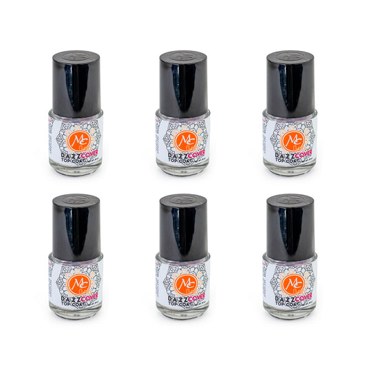 SET DE 6 DAZZ COVER TOP COAT MC NAILS