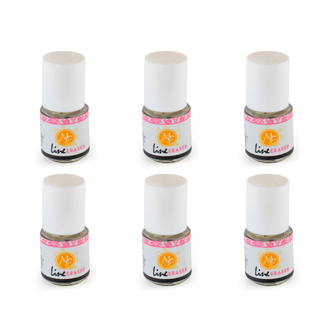 SET DE 6 LINE ERASE- BORRADOR DE LINEA DE TIP MC NAILS