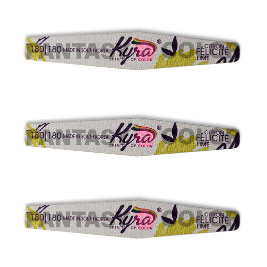 SET DE 3 LIMAS PROFESIONAL 180/180 KYRA