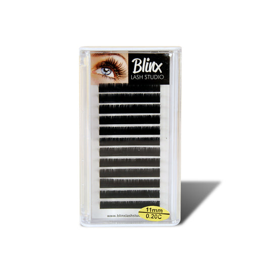 PAQUETE DE PESTAÑA 1X1 11MM 0.20 C