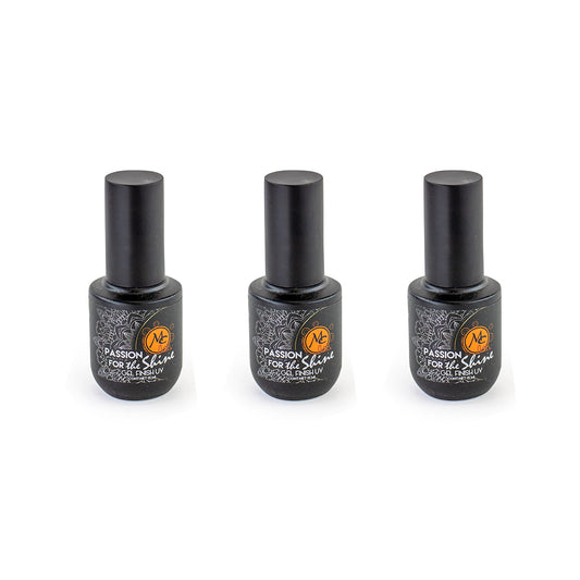 SET DE 3 PASSION FOR THE SHINE - GEL FINISH UV MC NAILS