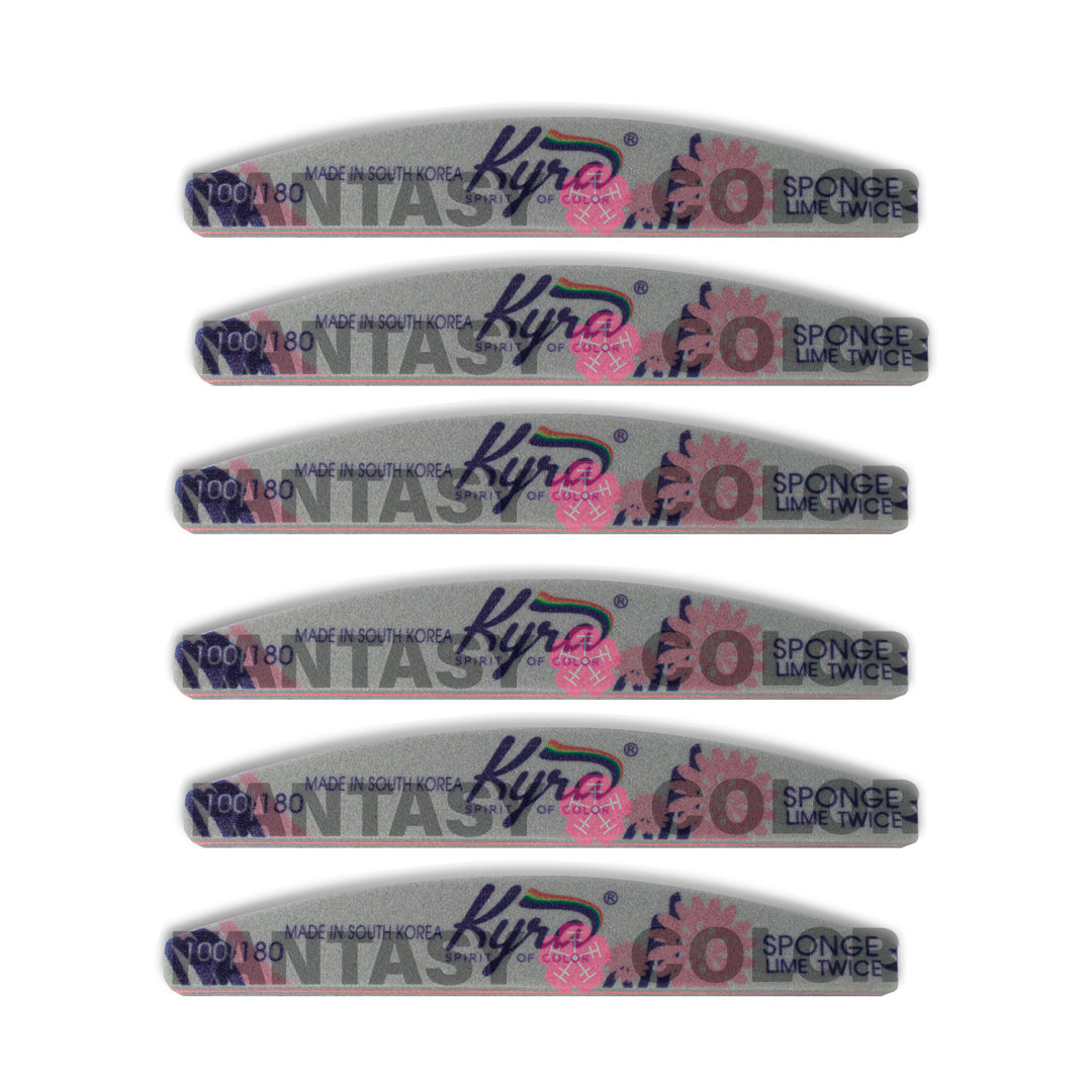 SET DE 6 LIMAS SPONGE 100/180 KYRA