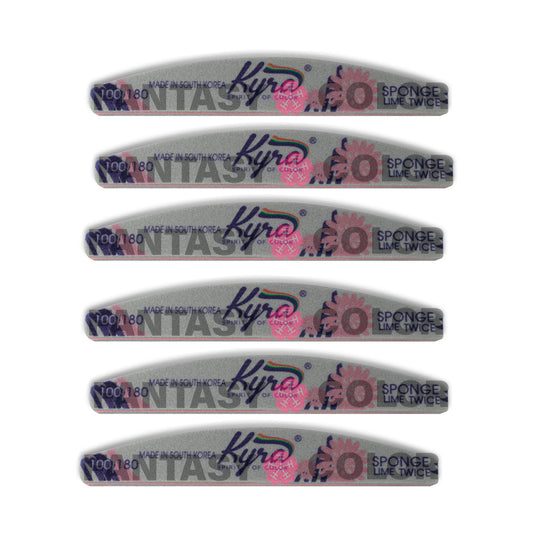 SET DE 6 LIMAS SPONGE 100/180 KYRA