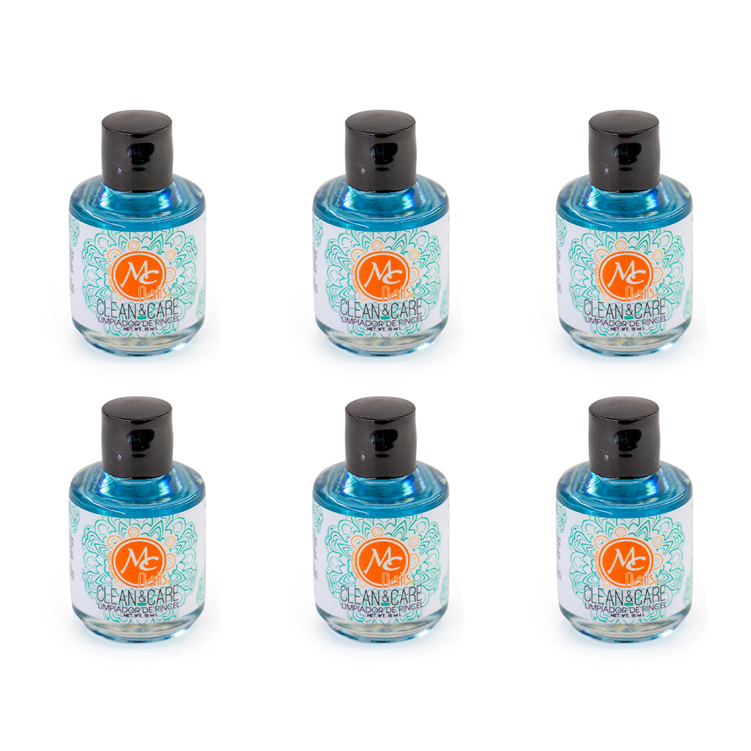 SET DE 6 CLEAN & CARE- LIMPIADOR DE PINCEL MC NAILS
