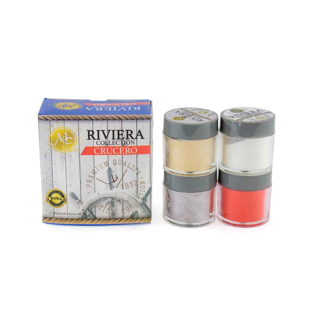 COLECCIÓN 4 ACRILICOS RIVERA CRUCERO MC NAILS