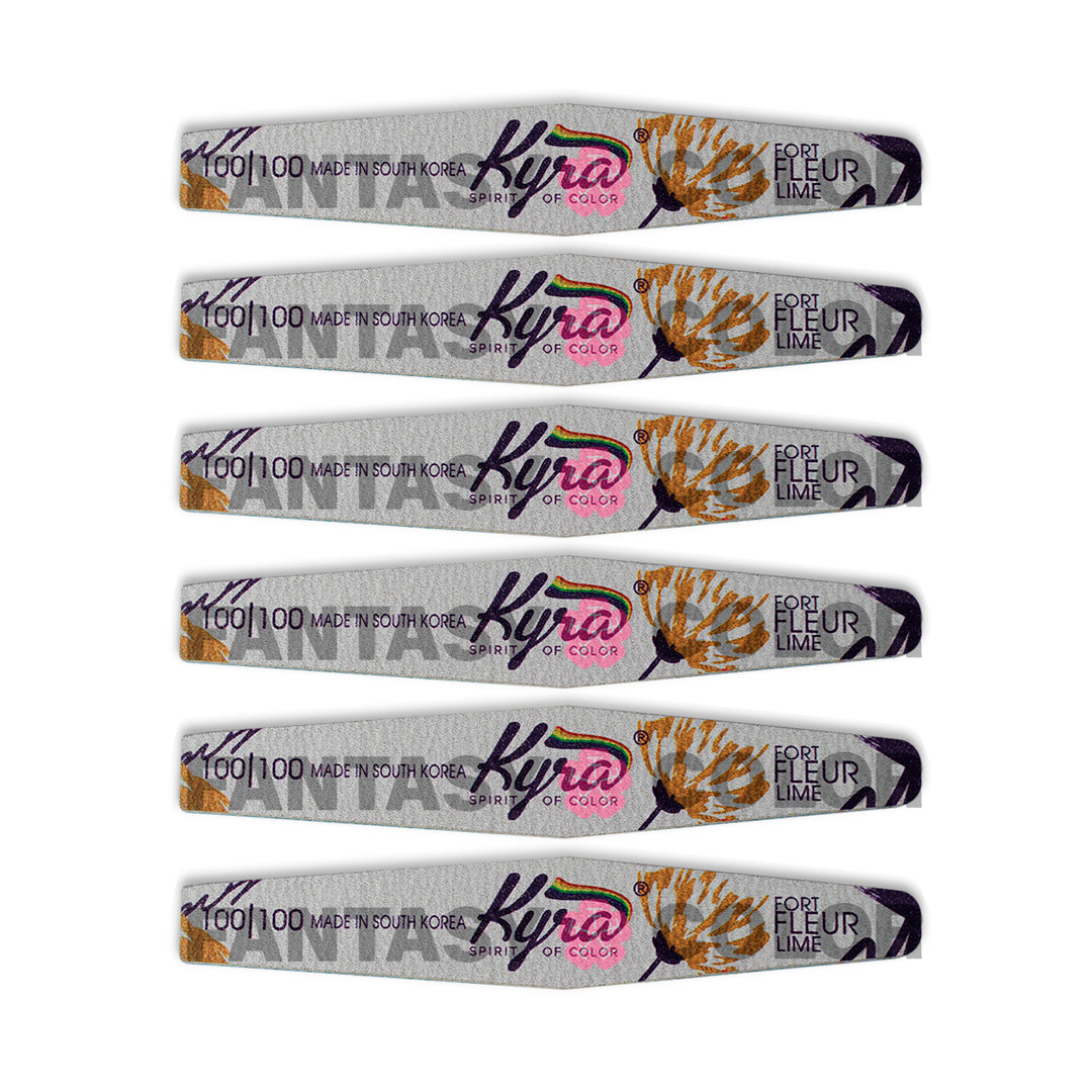 SET DE 6 LIMAS PROFESIONAL 100/100 KYRA