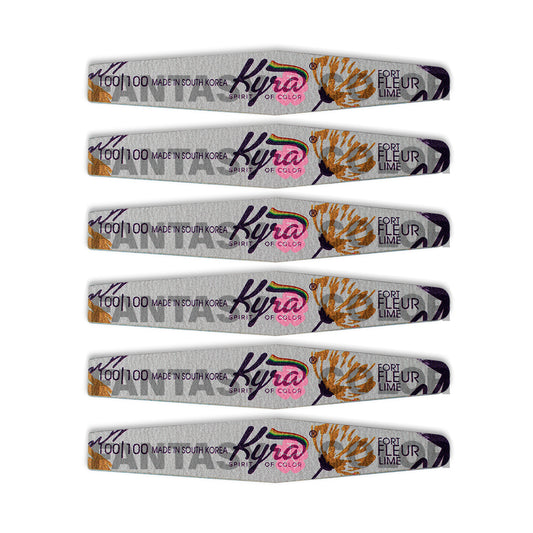 SET DE 6 LIMAS PROFESIONAL 100/100 KYRA