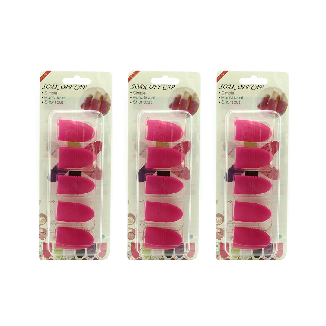 SET DE 3 CHUPONES PARA RETIRAR ACRILICO C/5 PZ