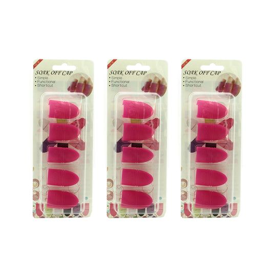 SET DE 3 CHUPONES PARA RETIRAR ACRILICO C/5 PZ