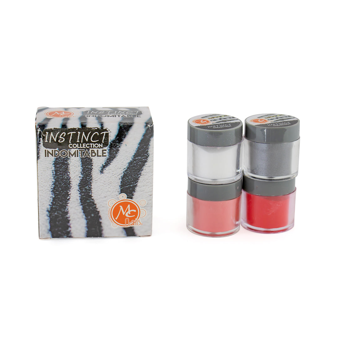 COLECCIÓN 4 ACRILICOS INSTINCT INDOMITABLE MC NAILS