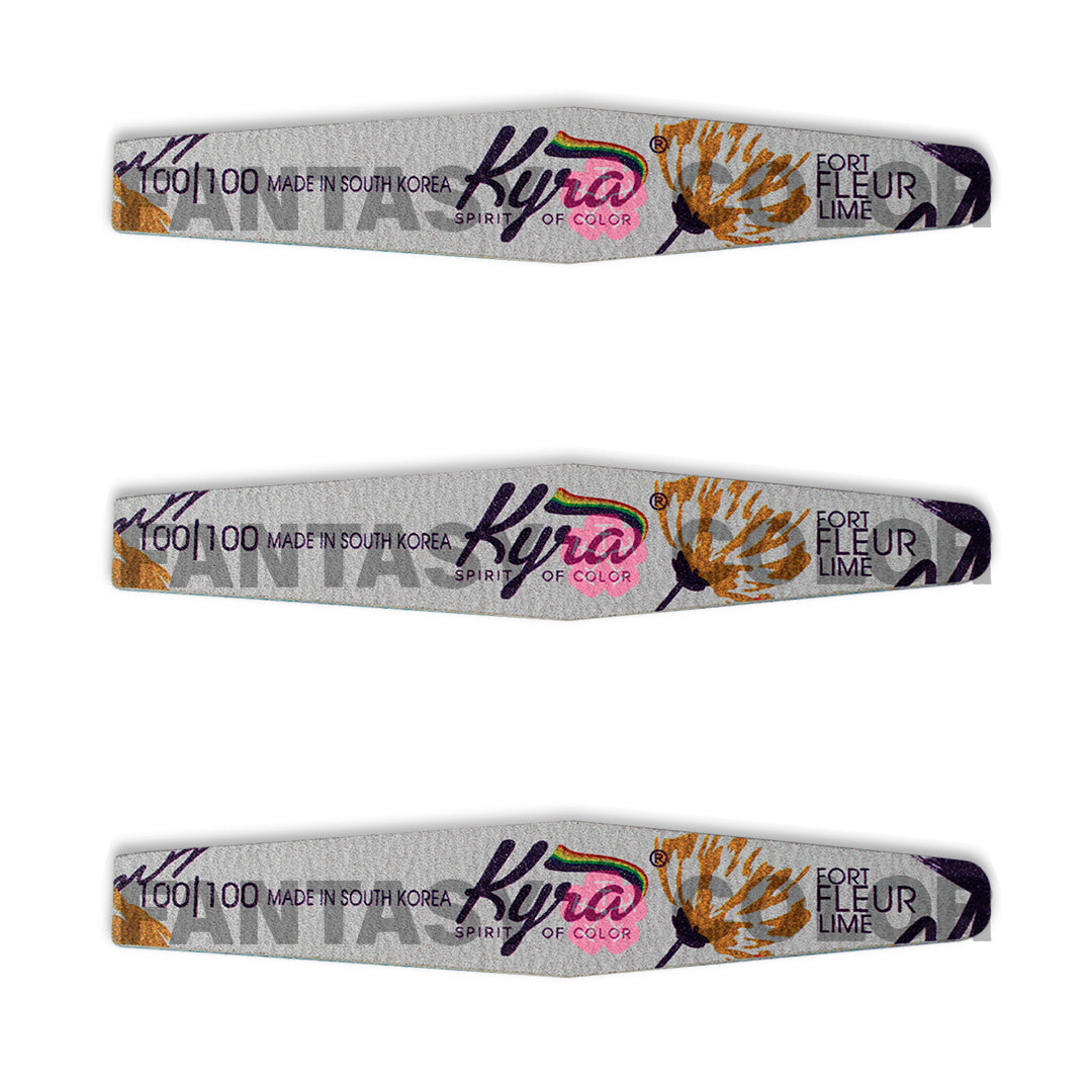 SET DE 3 LIMAS PROFESIONAL 100/100 KYRA