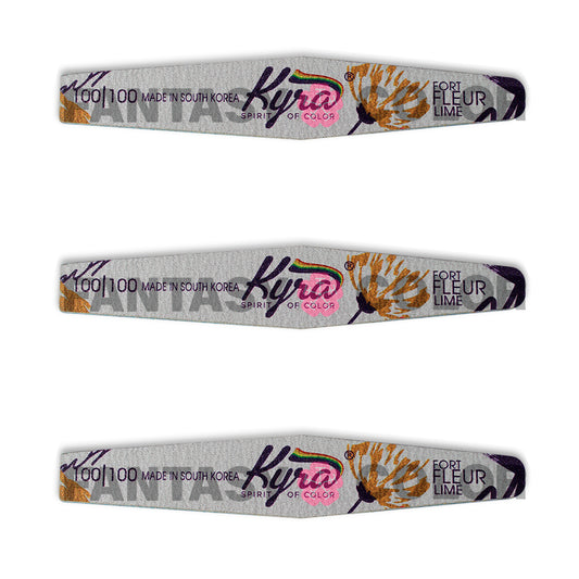 SET DE 3 LIMAS PROFESIONAL 100/100 KYRA