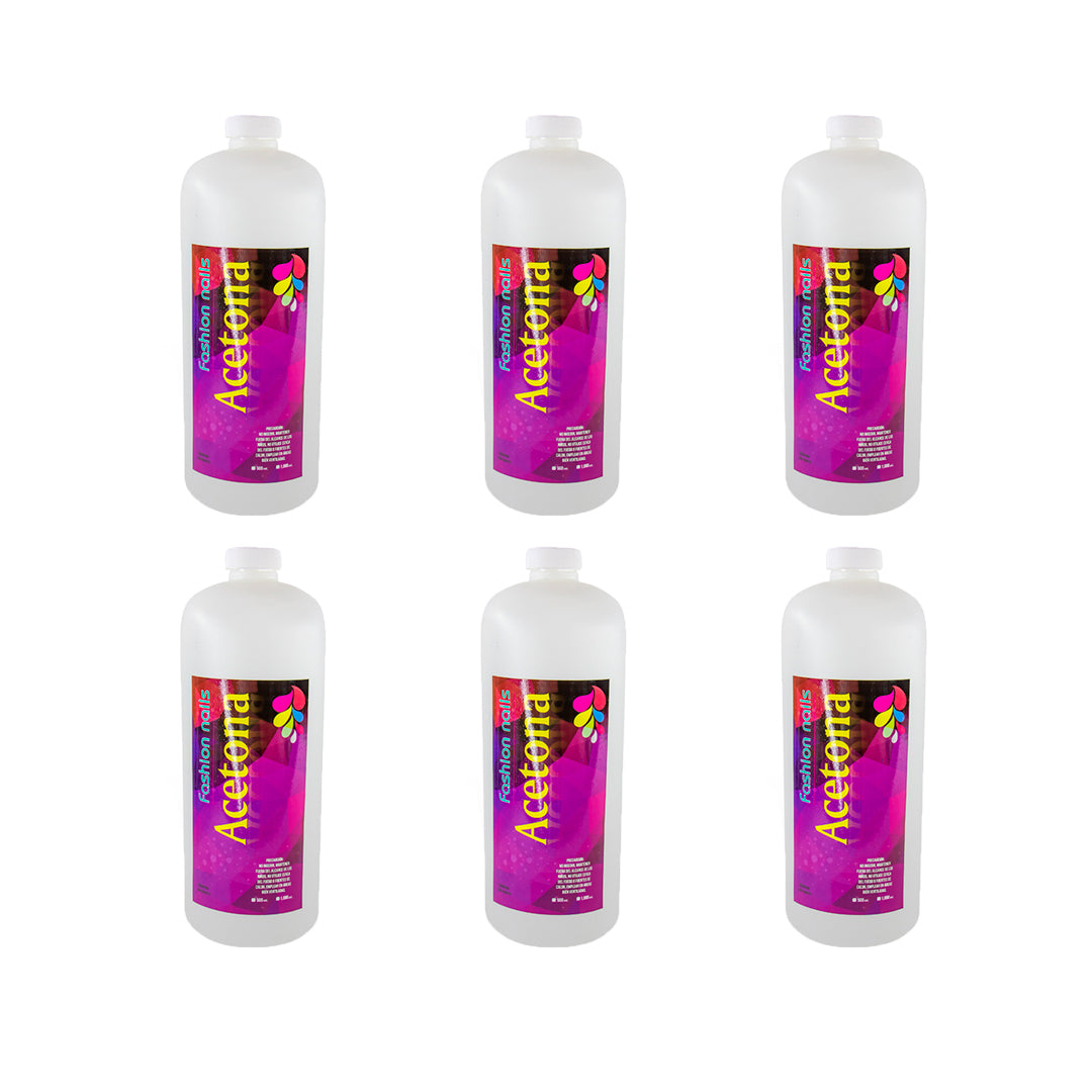 SET DE 6 ACETONAS PURA 1 LT