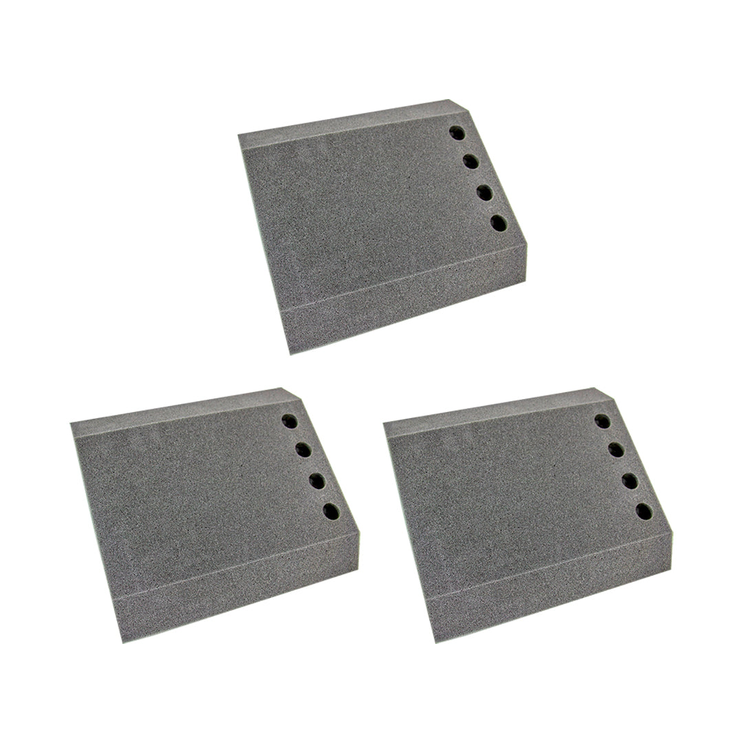 SET DE 3 COJINES PARA MESA GRIS