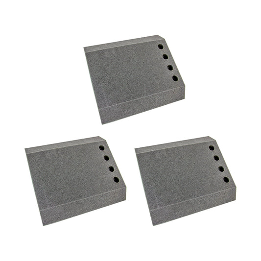 SET DE 3 COJINES PARA MESA GRIS