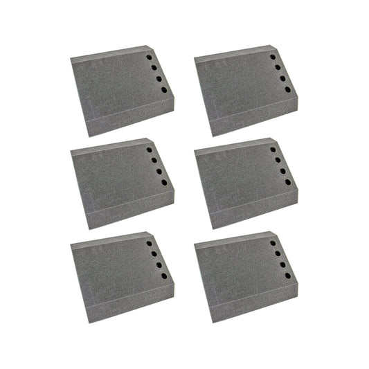 SET DE 6 COJINES PARA MESA GRIS