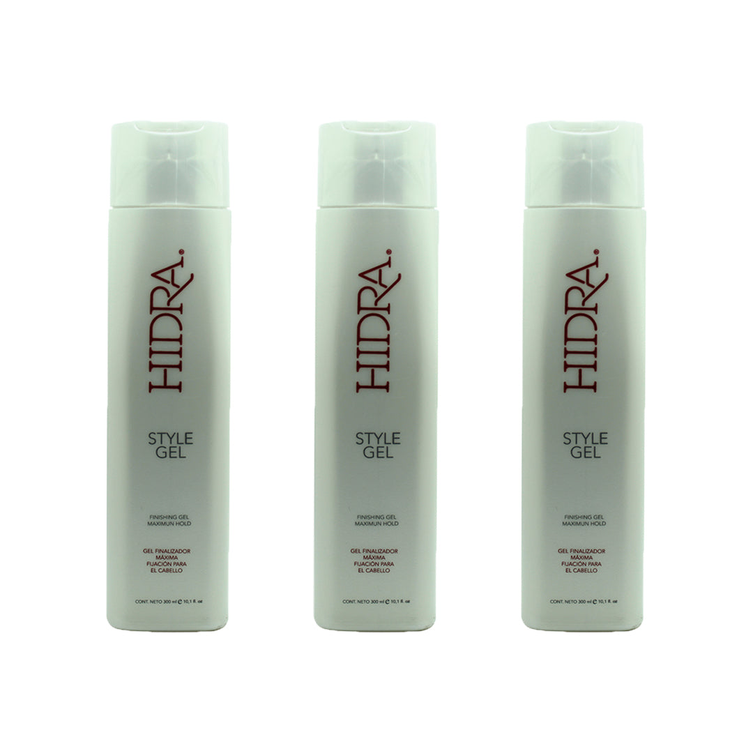 SET DE 3 HIDRA STYLE GEL 300 ML