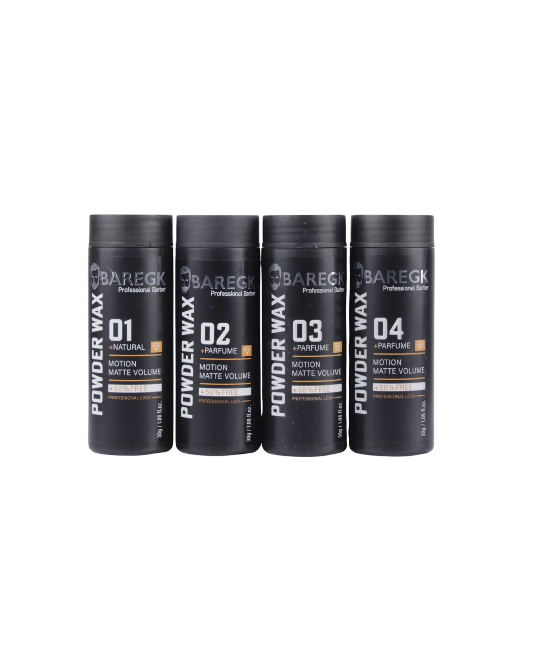 SET 4 POLVOS 30 GR 01/02/03/04 BAREGK