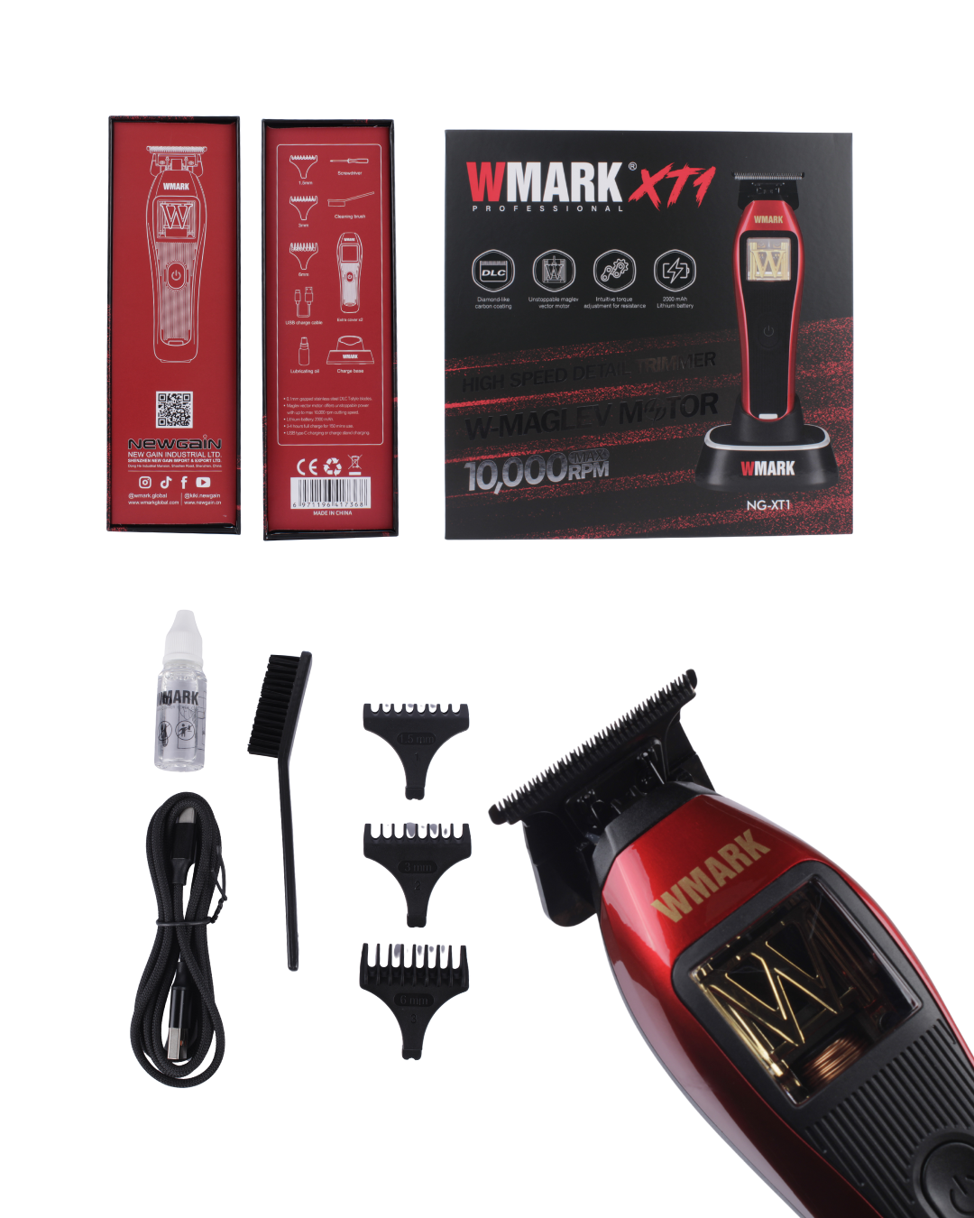 W-MAGLEV MOTOR HIGH SPEED DETAIL TRIMMER NG-XT1 WMARK