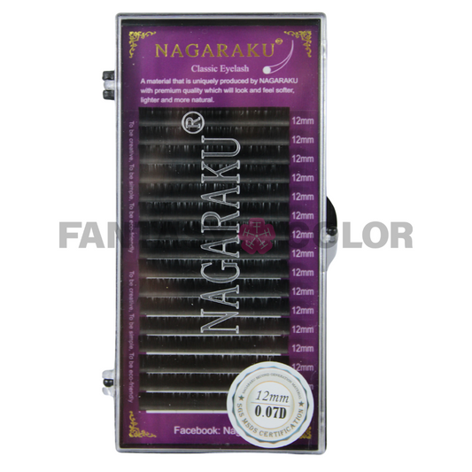 PESTAÑA 1 X 1  CLASSIC  12MM 0.07 D NAGARAKU