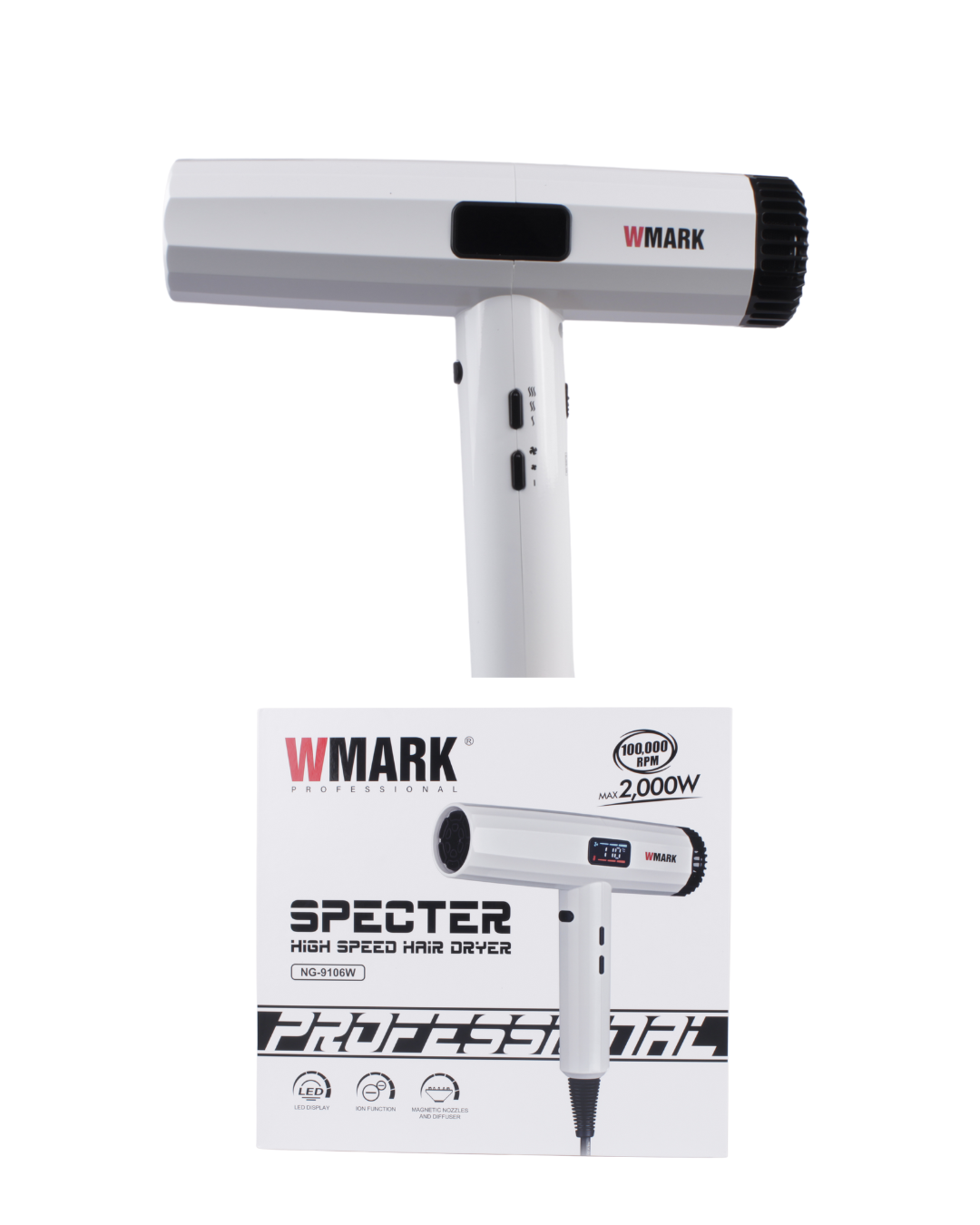 SPECTER HIGH SPEED HAIR DRYER NG-9106W WMARK