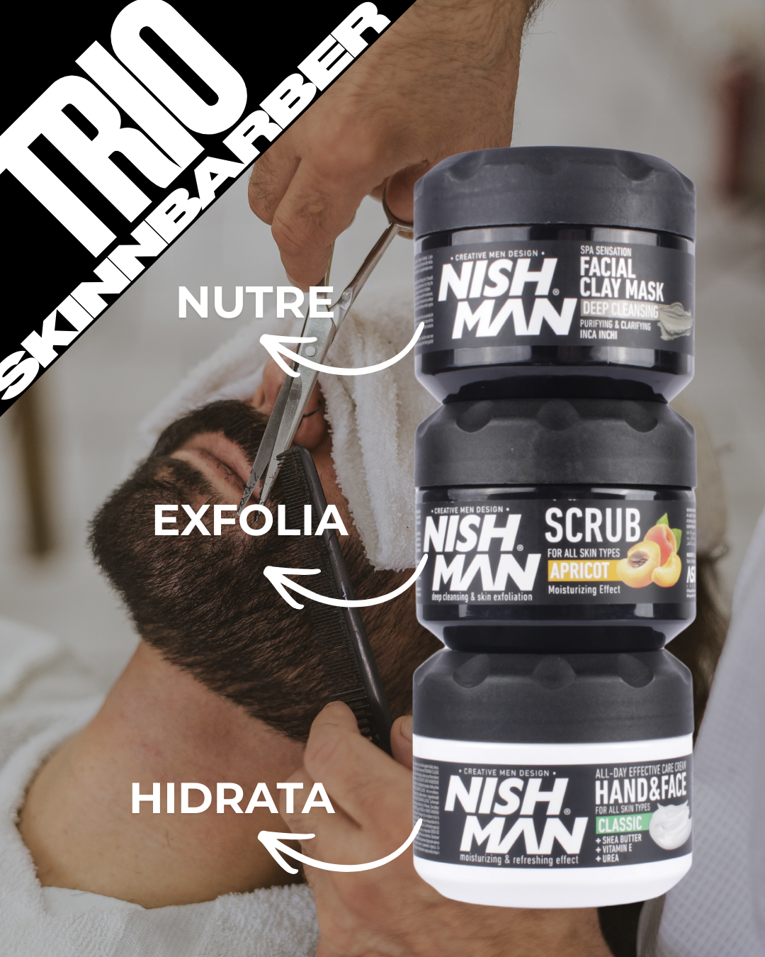 TRIO PRO SKINNBARBER NISHMAN