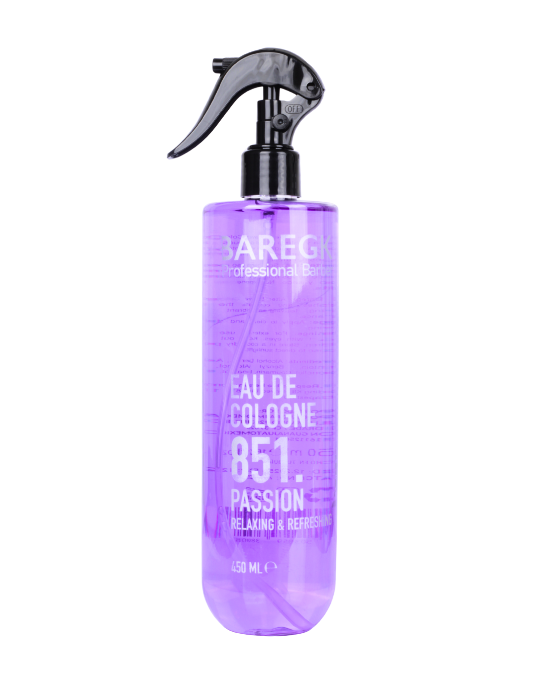 COLONIA BAREGK 450 ML - 4 AROMAS