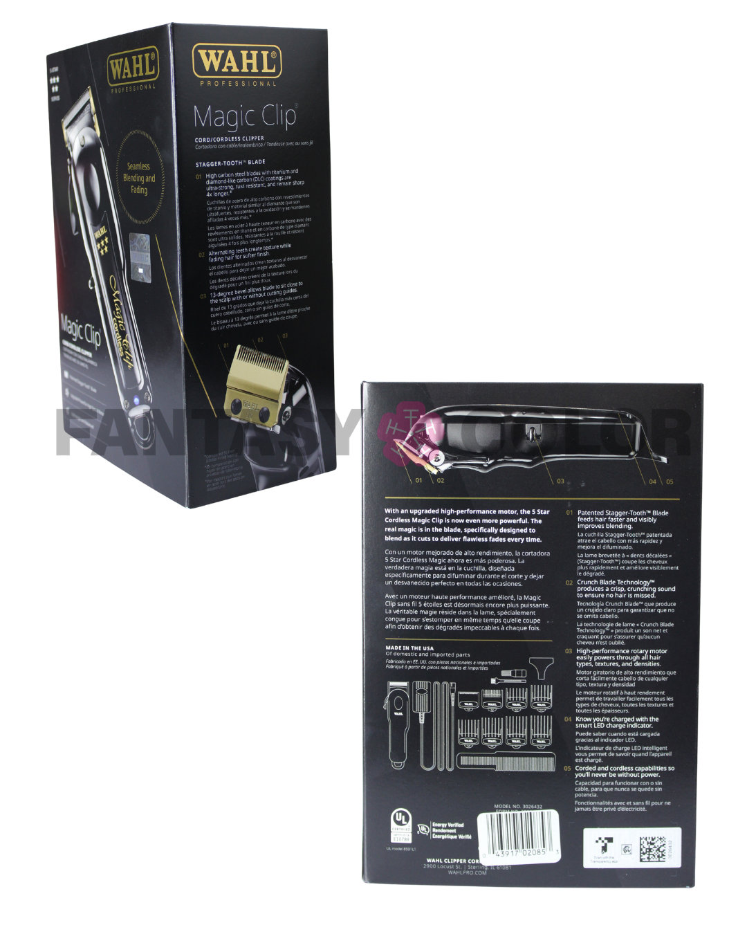 MAGIC CLIP CORDLESS BLACK WAHL