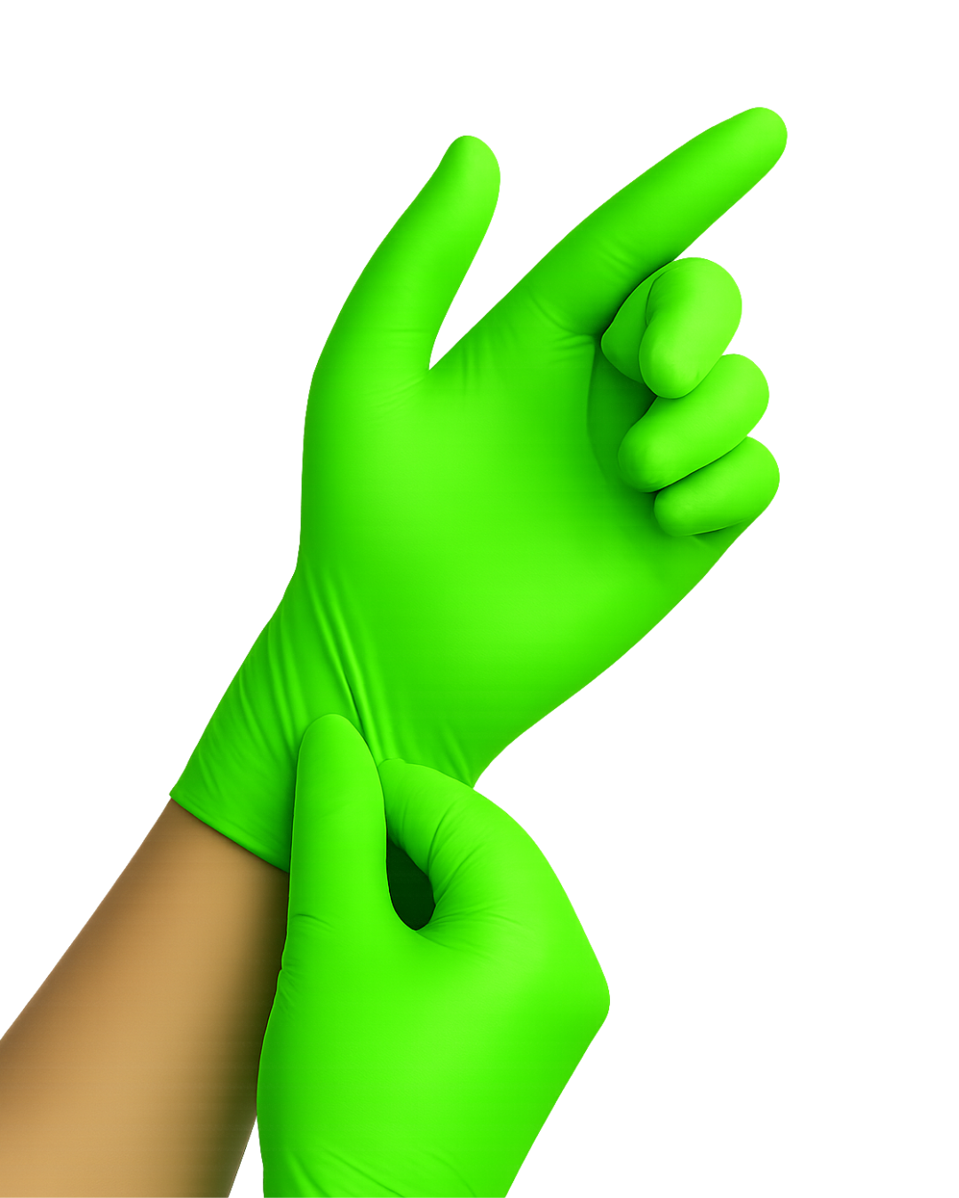 GUANTES DE NITRILO 100 PZ BAREGK - 5 COLORES