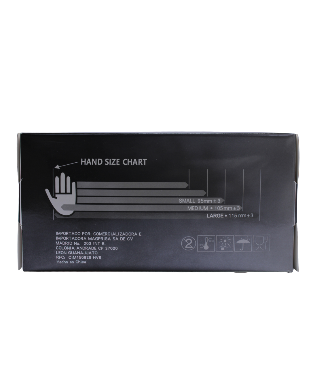 GUANTES DE NITRILO 100 PZ BAREGK - 5 COLORES