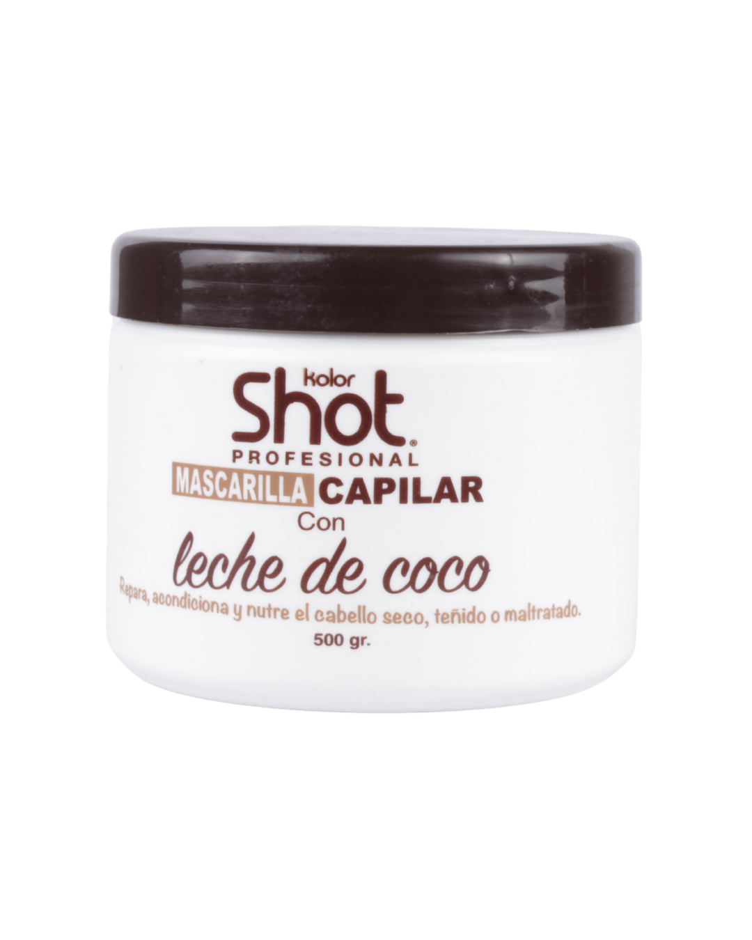 MASCARILLA CAPILAR LECHE DE COCO 500 GR KOLOR SHOT
